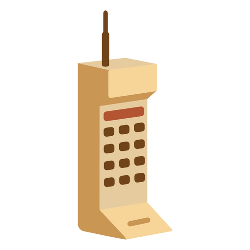 Icon of vintage cellphone PNG Design