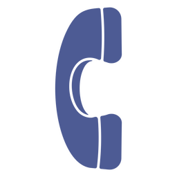 Telephone handset icon PNG Design