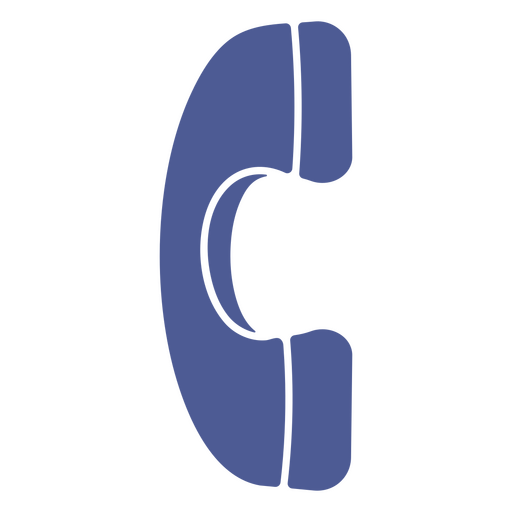 Telephone handset icon PNG Design