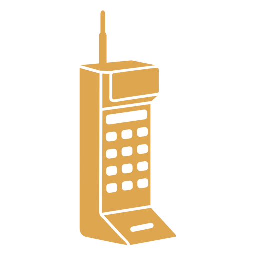 90's vintage telephone PNG Design