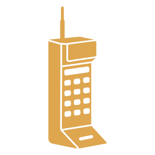 teléfono antiguo de los 90 Diseño PNG