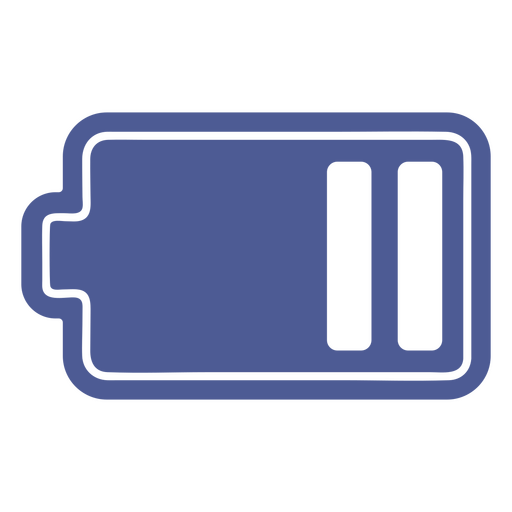 Icono de batería de teléfono baja Diseño PNG