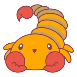 Kawaii funny lobster PNG Design