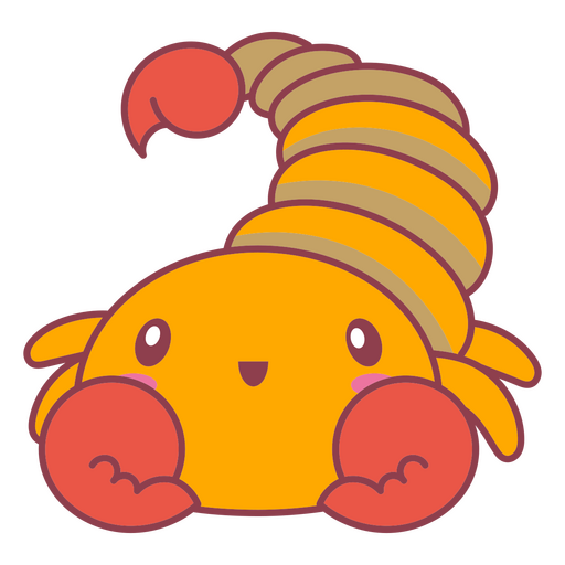 Lagosta engraçada Kawaii Desenho PNG