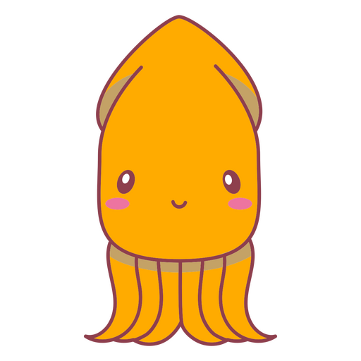 Kawaii octopus PNG Design