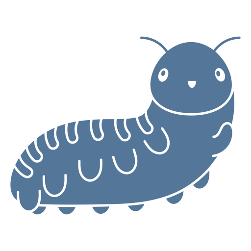 Centipede greeting cut out PNG Design