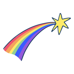 Diseño PNG Y SVG De Orgullo Estrella Del Arco Iris Para Camisetas