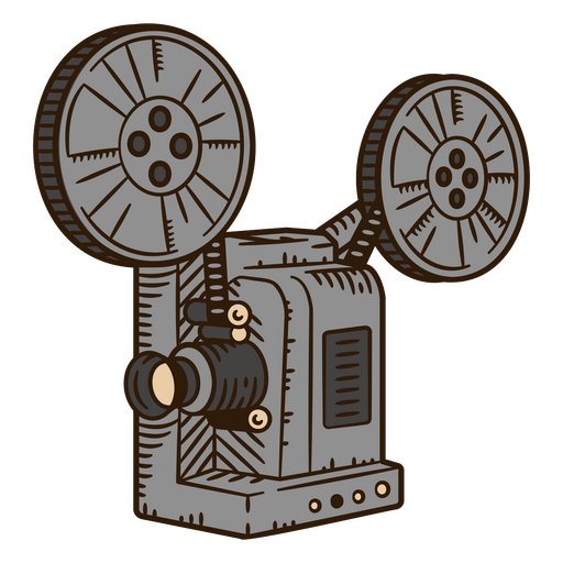 câmera de filmagem vintage Desenho PNG