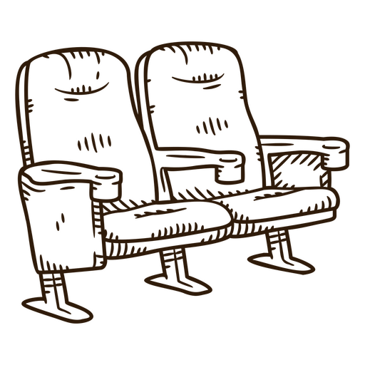Projection room seating PNG Design