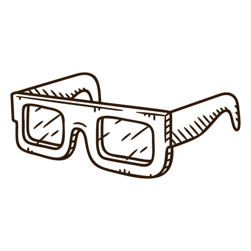 óculos de cinema 3D antigos Desenho PNG
