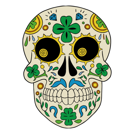 Catrina with good luck theme PNG Design