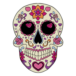 Catrina In Pink And Hearts PNG & SVG Design For T-Shirts