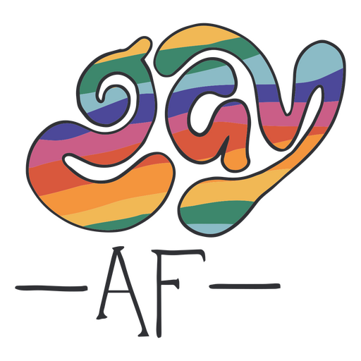 Gay-Af-Logo PNG-Design