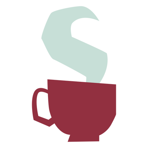 Coffee cup with the letter s on it PNG Design