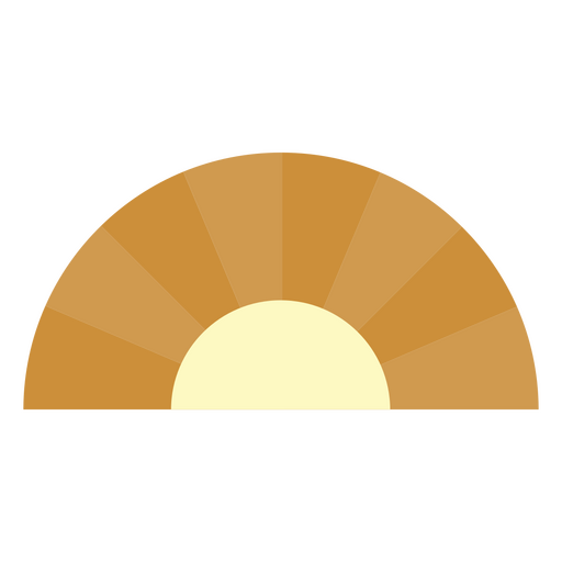 Icono de sol naciente Diseño PNG
