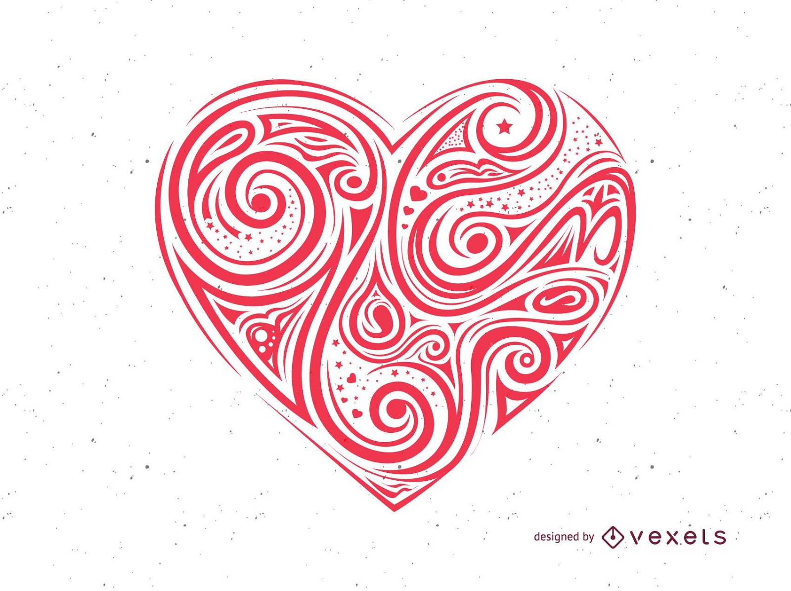 Valentinstag Vektor rotes Herz