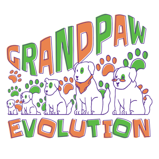 Grandpaw evolution PNG Design