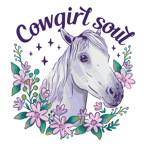 Cowgirl-Seele PNG-Design