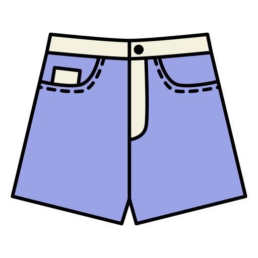 Par de pantalones cortos azules Diseño PNG