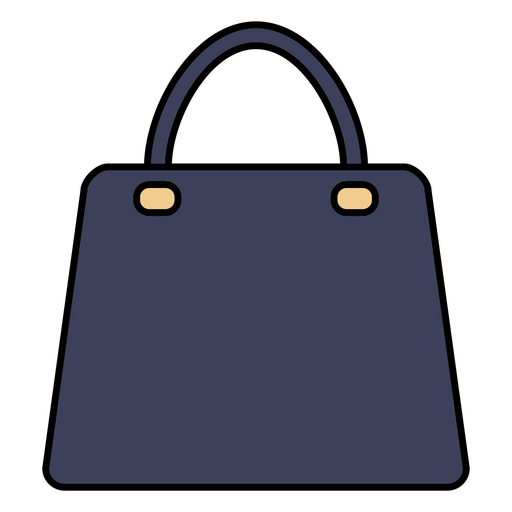 Blue handbag icon PNG Design