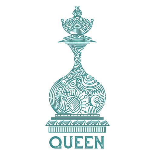 Das Queen-Logo PNG-Design