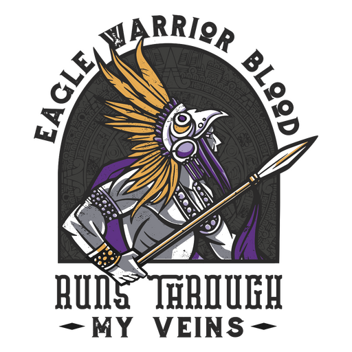 Eagle warrior blood - ruth travah my veins PNG Design