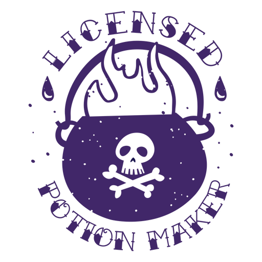 Licensed potion maker logo PNG Design