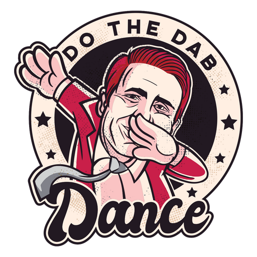 Haz la insignia de dab dance Diseño PNG
