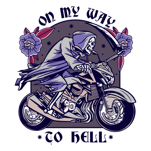 Design PNG E SVG De Personagem Motociclista Para Camisetas