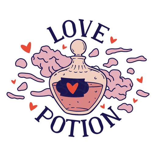 Love potion valentine's day PNG Design