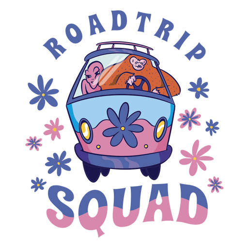 Road trip squad tee PNG Design