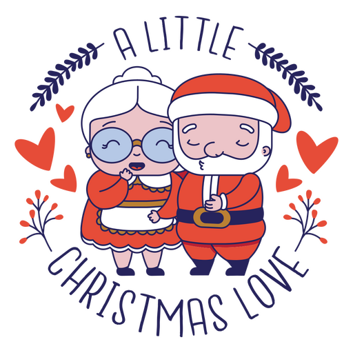 pequeño amor navideño Diseño PNG