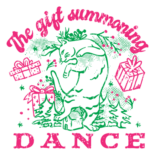The gift summoning dance PNG Design