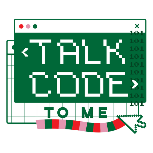 Talk code to me PNG Design