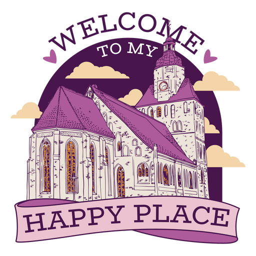 Welcome to my happy place PNG Design