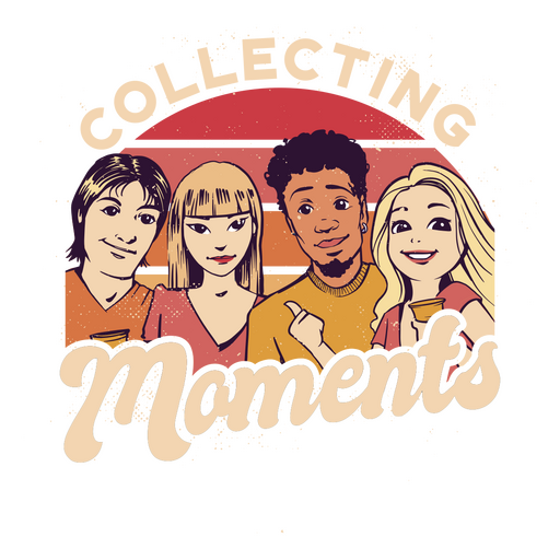 The logo for collecting moments PNG Design