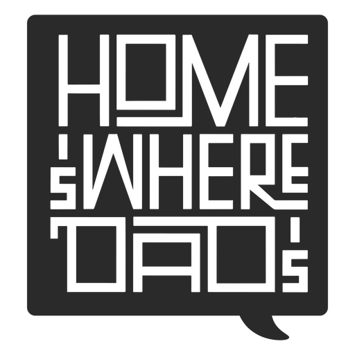 El hogar es donde est?n los pap?s. Diseño PNG