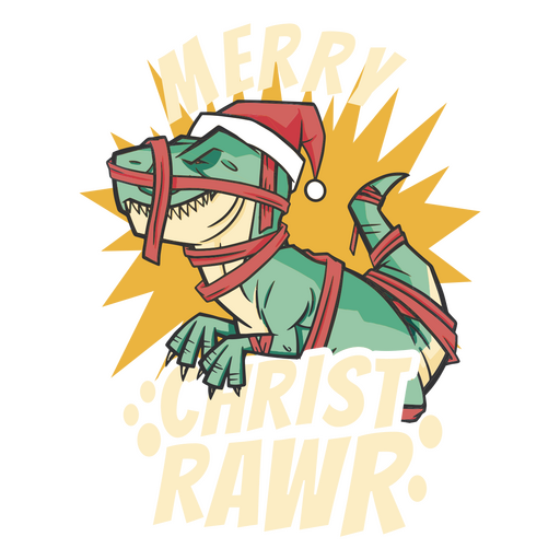 Merry christ rawr PNG Design