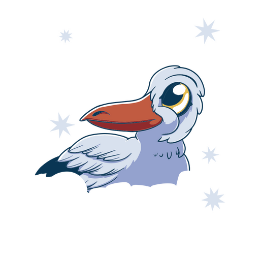 Você é uma gaivota fofa Desenho PNG