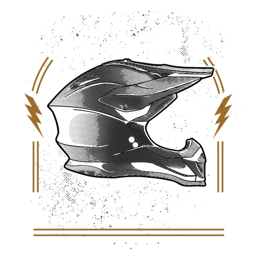 Motorcycle helmet with the words no road is too long PNG Design