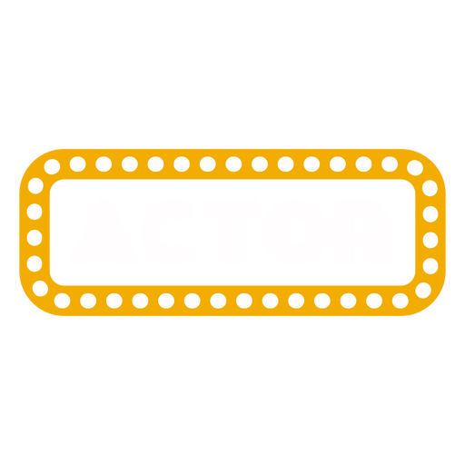 El logotipo del actor. Diseño PNG