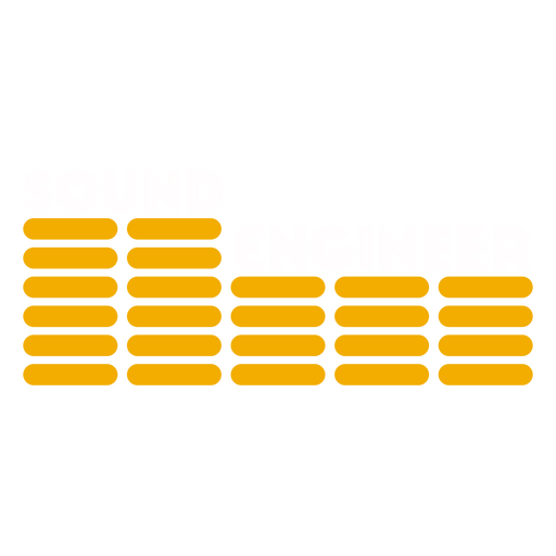 Logotipo del ingeniero de sonido Diseño PNG