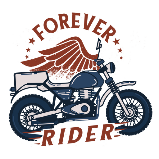 Design PNG E SVG De Personagem Motociclista Para Camisetas