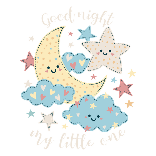 Good night my little one PNG Design