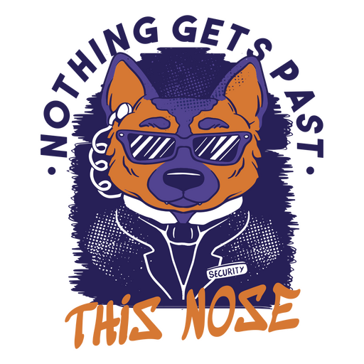 Nothing gets past this nose spy dog PNG Design