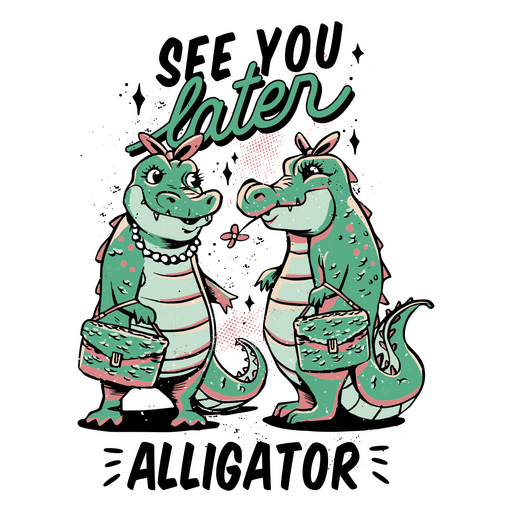 Par de crocodilos depois jacaré Desenho PNG