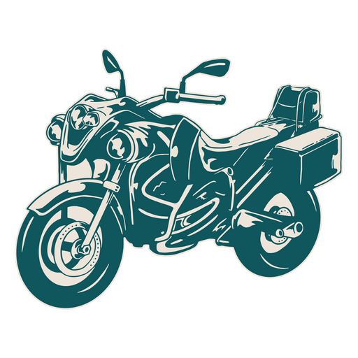 Illustration of a motorcycle PNG Design