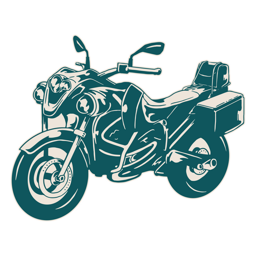 Ilustración de una motocicleta Diseño PNG