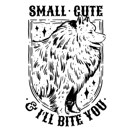 Bonita ilustración de perro con un diseño de cita humorística. Diseño PNG