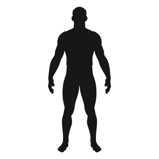 Silhouette eines stehenden Mannes PNG-Design